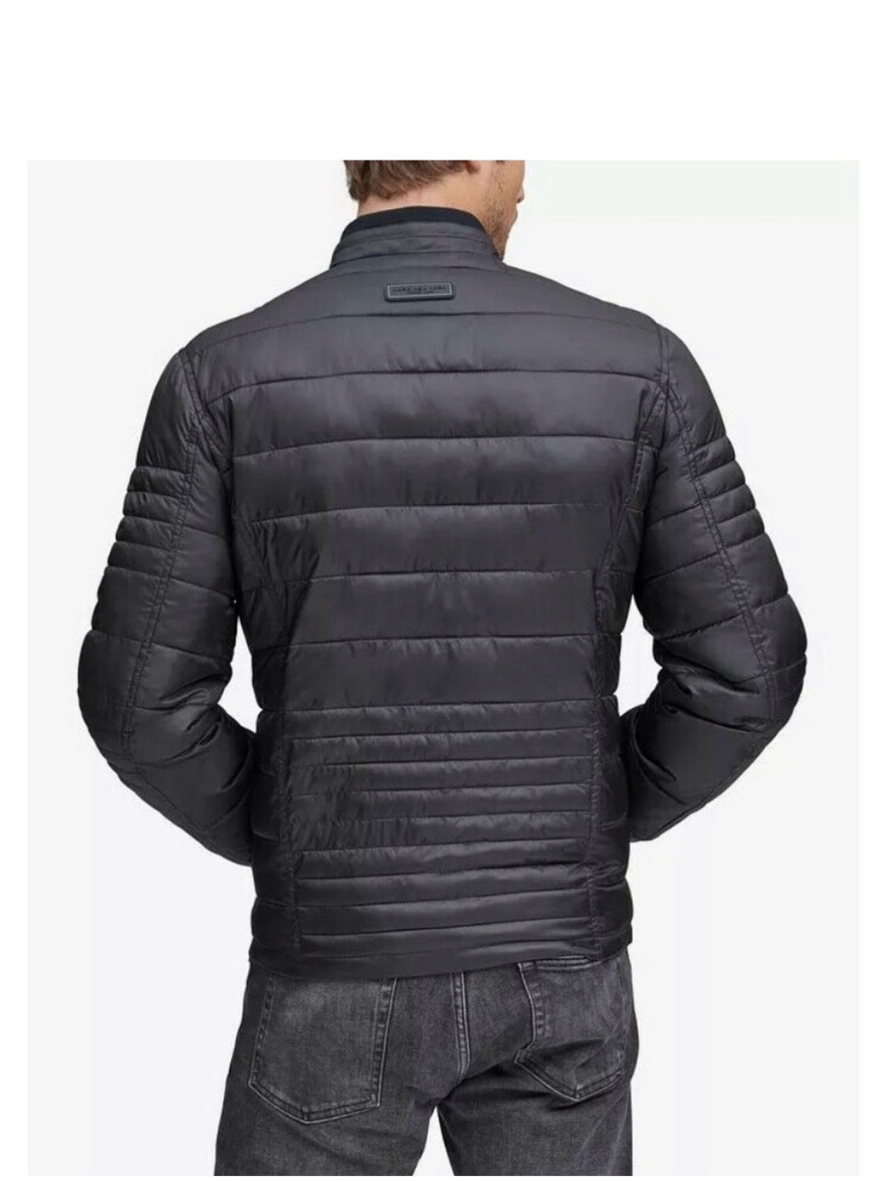 Marc New York Grymes Packable Racer Jacket Mens Small Black $275
